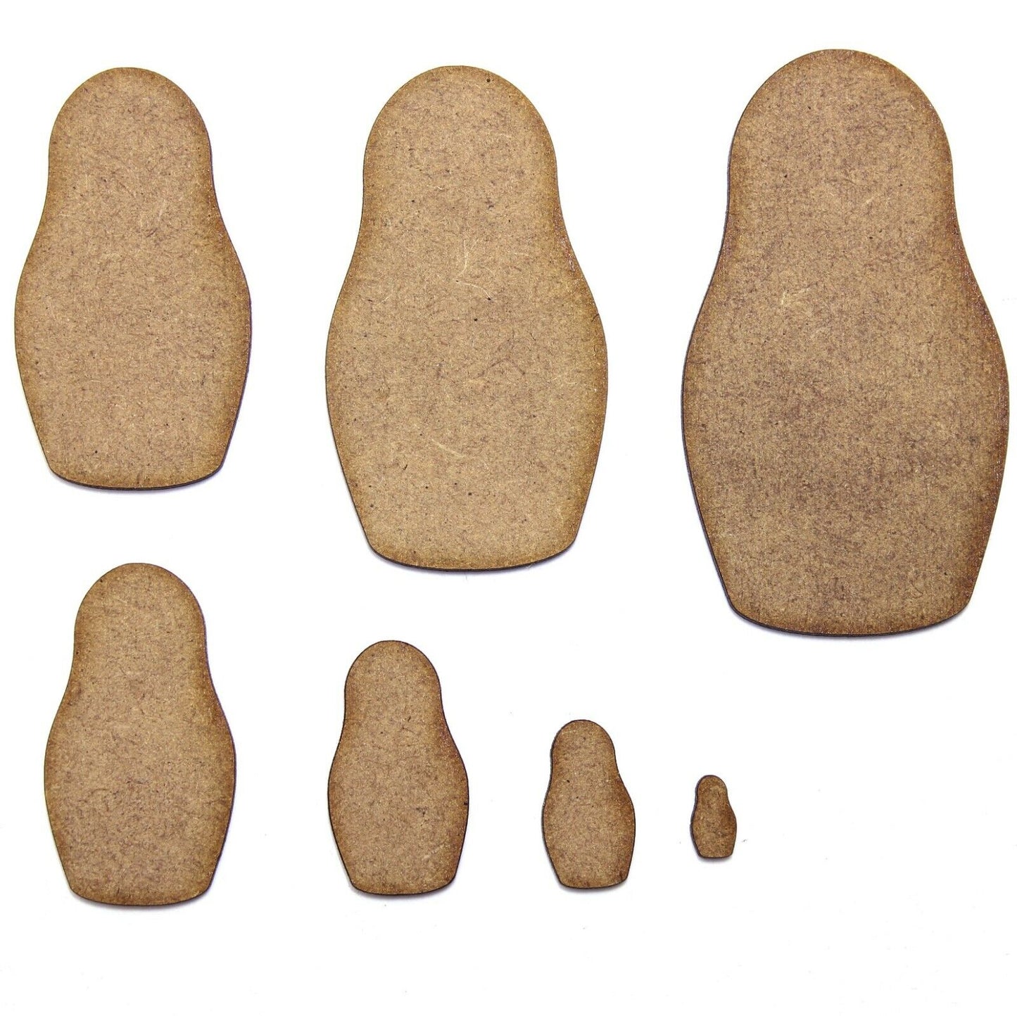 Russian Doll Craft Shape, Various Sizes, 2mm MDF Wood. Matryoshka, Babushka