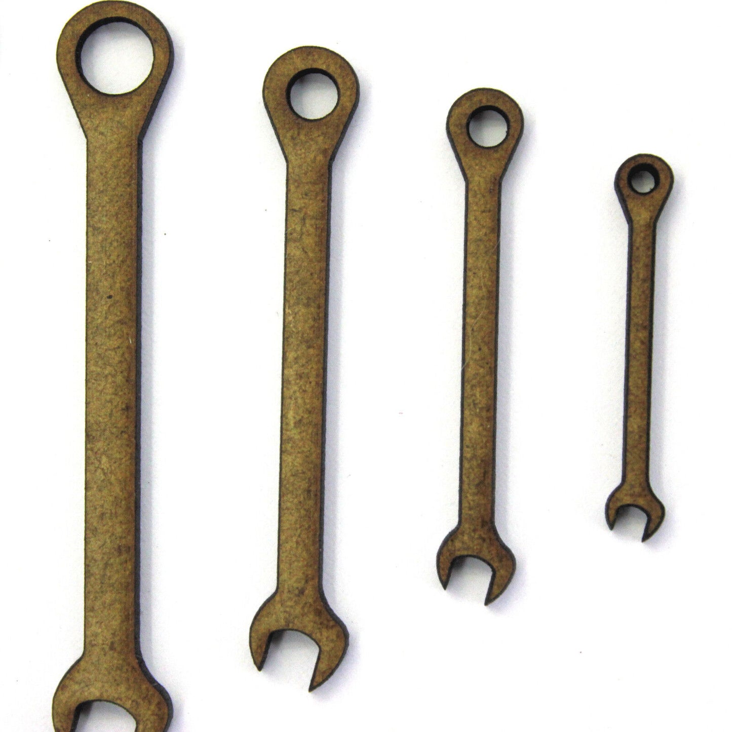 Spanner Shape. Tool Craft Shapes, Embellishments, Decorations, 2mm MDF