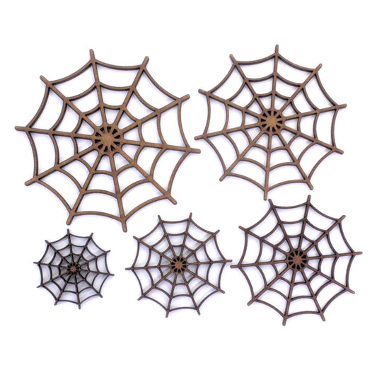 Spider Web Craft Shape. Various Sizes 30mm - 200mm. 2mm MDF. Halloween, Spooky