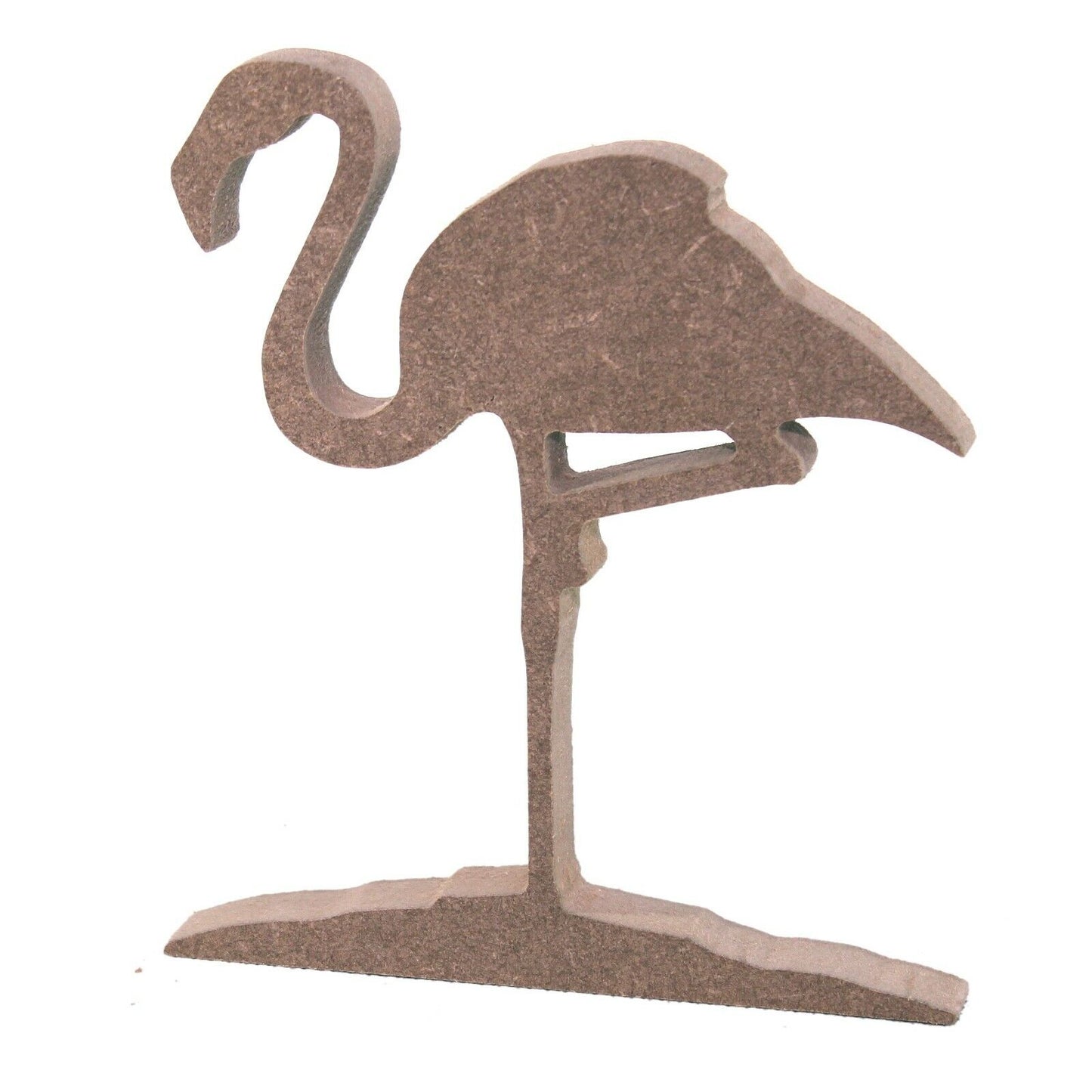 Free Standing 18mm MDF Flamingo Craft Shape Various Sizes.