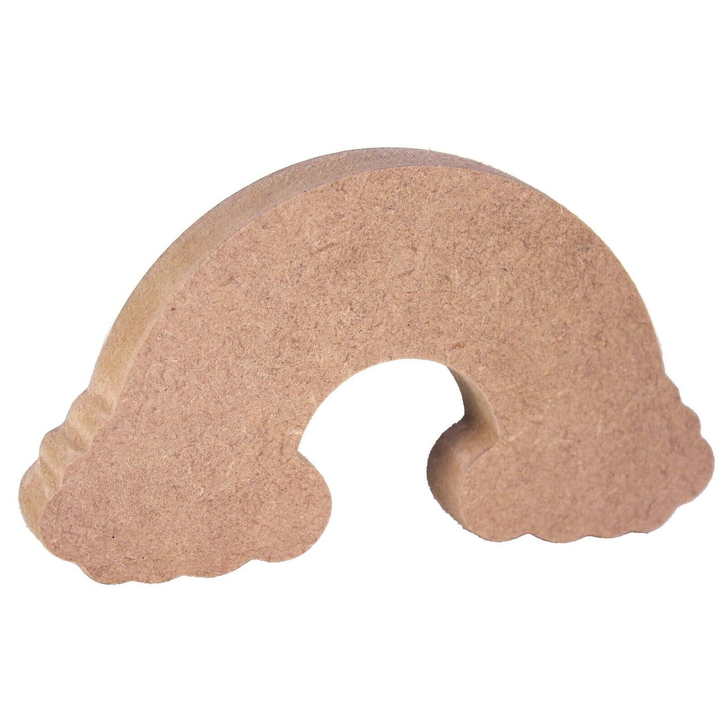 Free Standing Rainbow On Clouds Craft Shape. 10cm to 30cm. 18mm MDF. Nursery