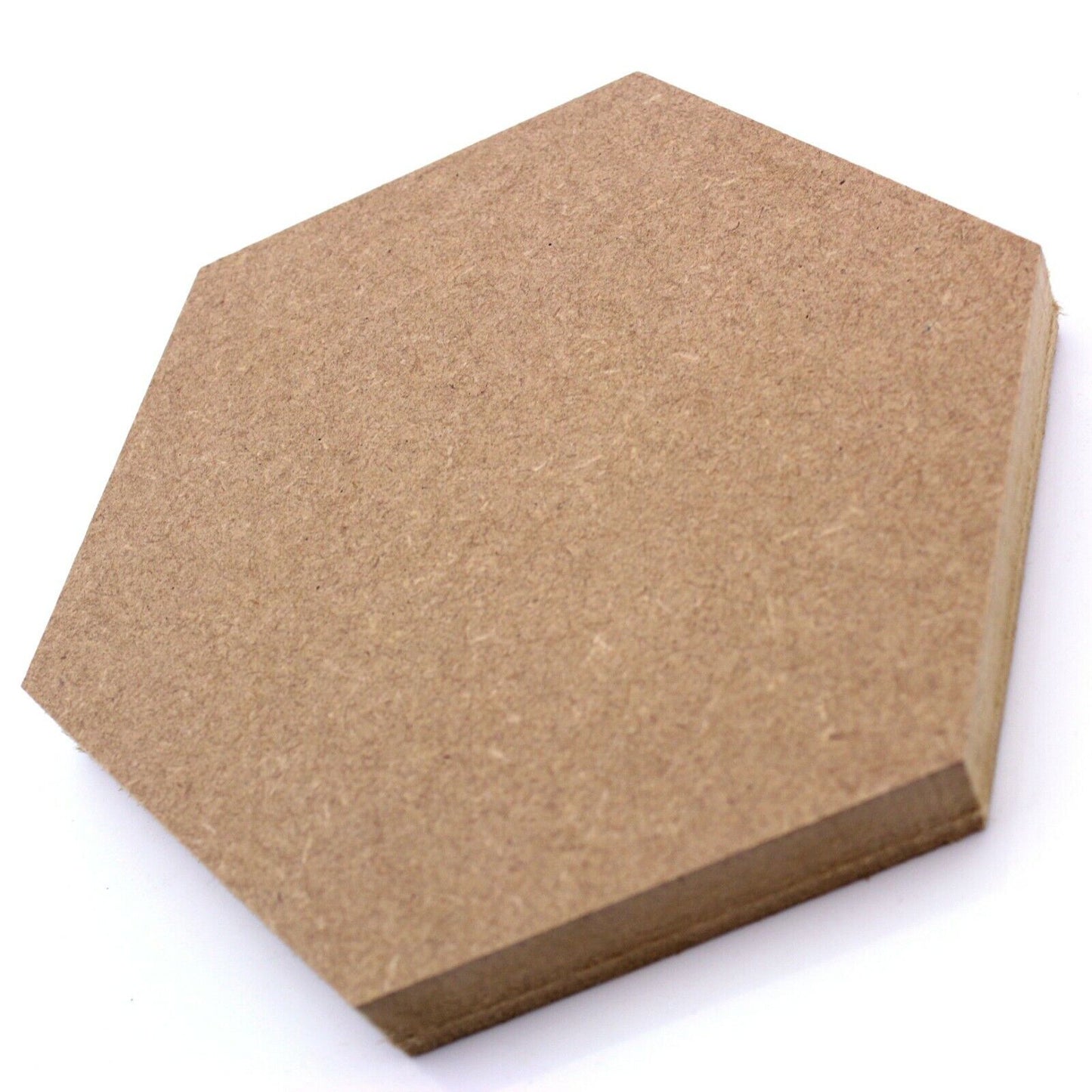 Free Standing 18mm MDF Hexagon Craft Shape. 10cm to 30cm Sizes. Bee, Blank, Base