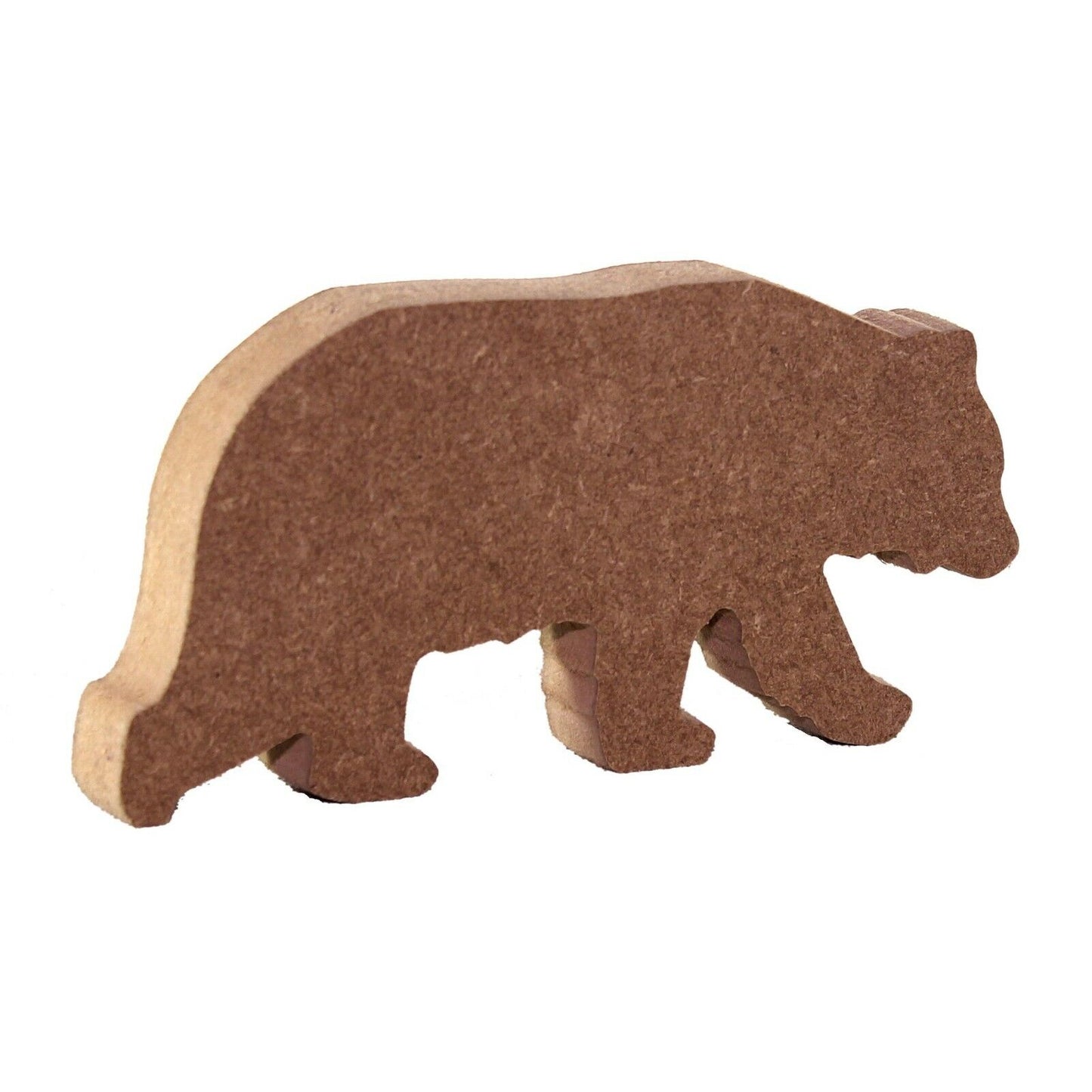 Free Standing 18mm MDF Bear Craft Shape Various Sizes. Grizzly