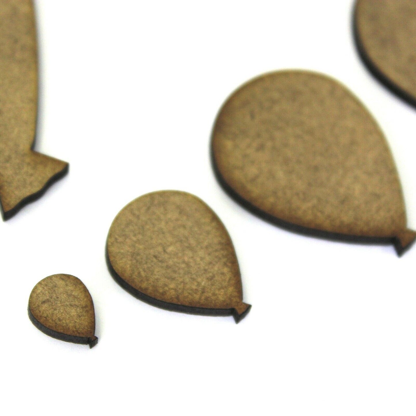 Party Balloon MDF Shapes 2mm MDF Wood Craft Shape.