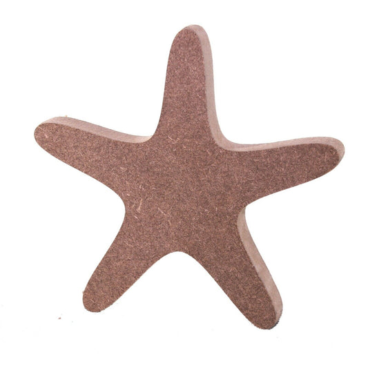 Free Standing 18mm MDF Starfish Craft Shape. 10cm to 30cm. Beach, Ocean, Summer