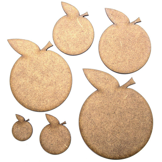 Orange Fruit Craft Shape, Various Sizes, 2mm MDF Wood. plants, food,
