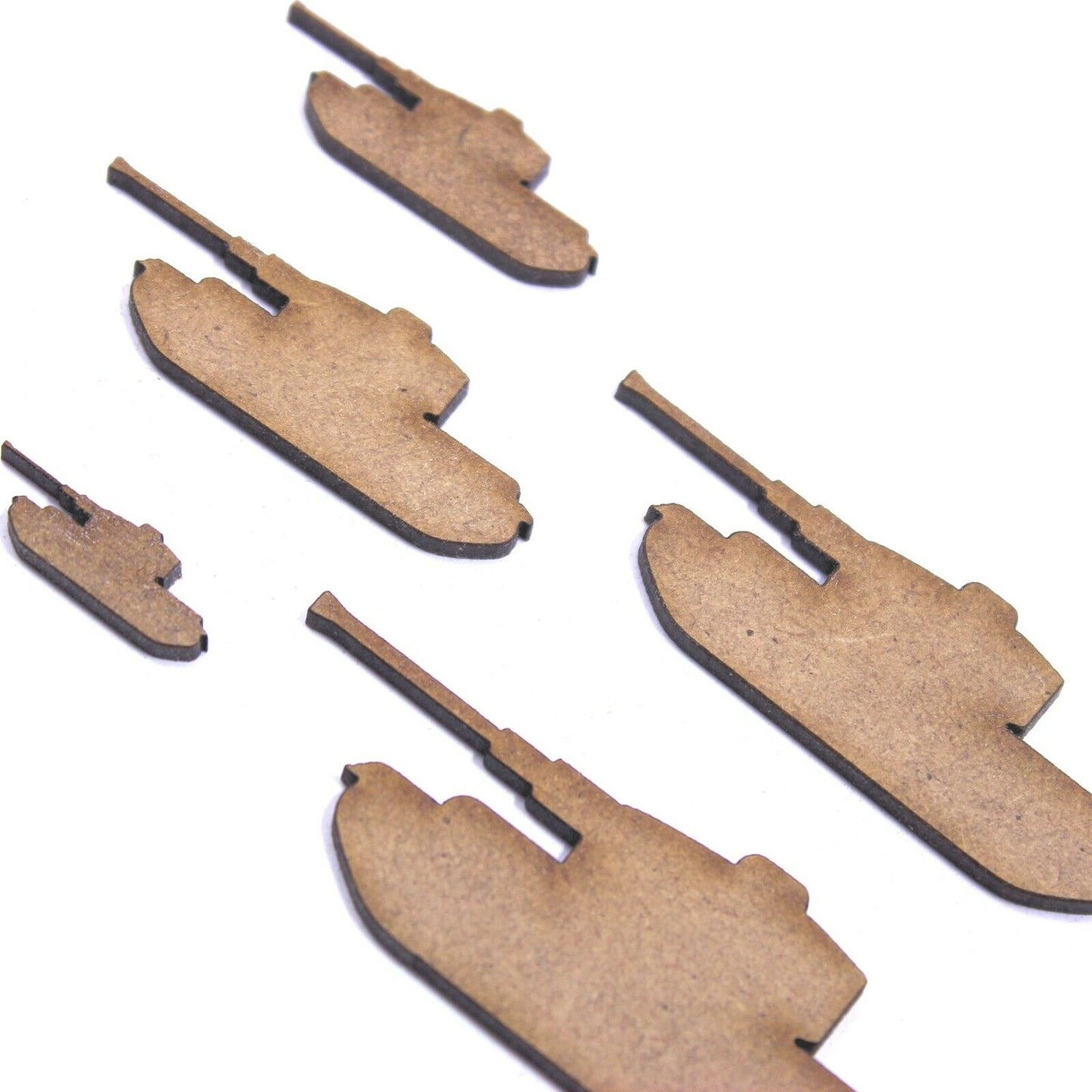 Tank Craft Shape, Various Sizes, 2mm MDF Wood. Army, War,