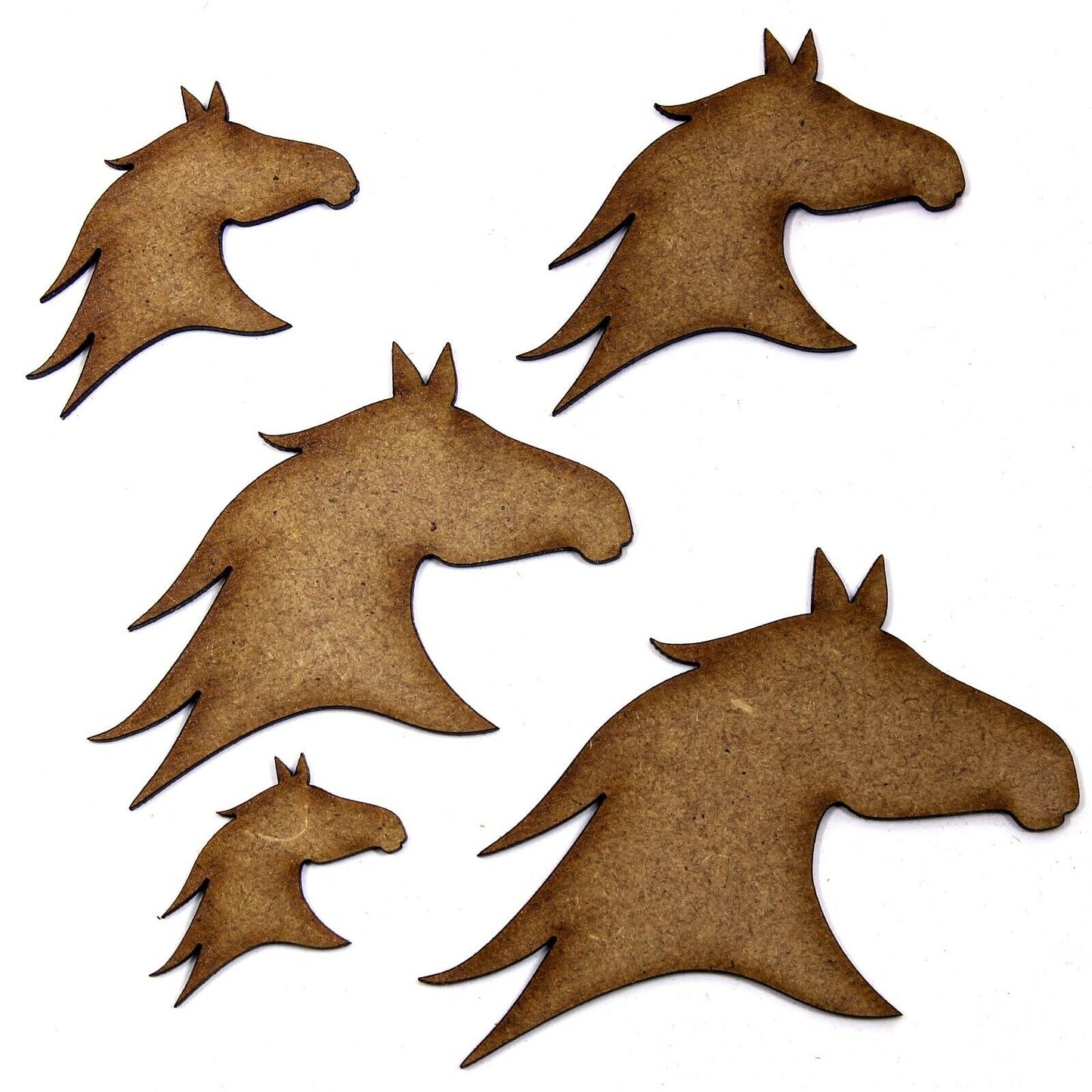 Horse Head Craft Shape, Various Sizes, 2mm MDF Wood. Racing, Race, Dressage