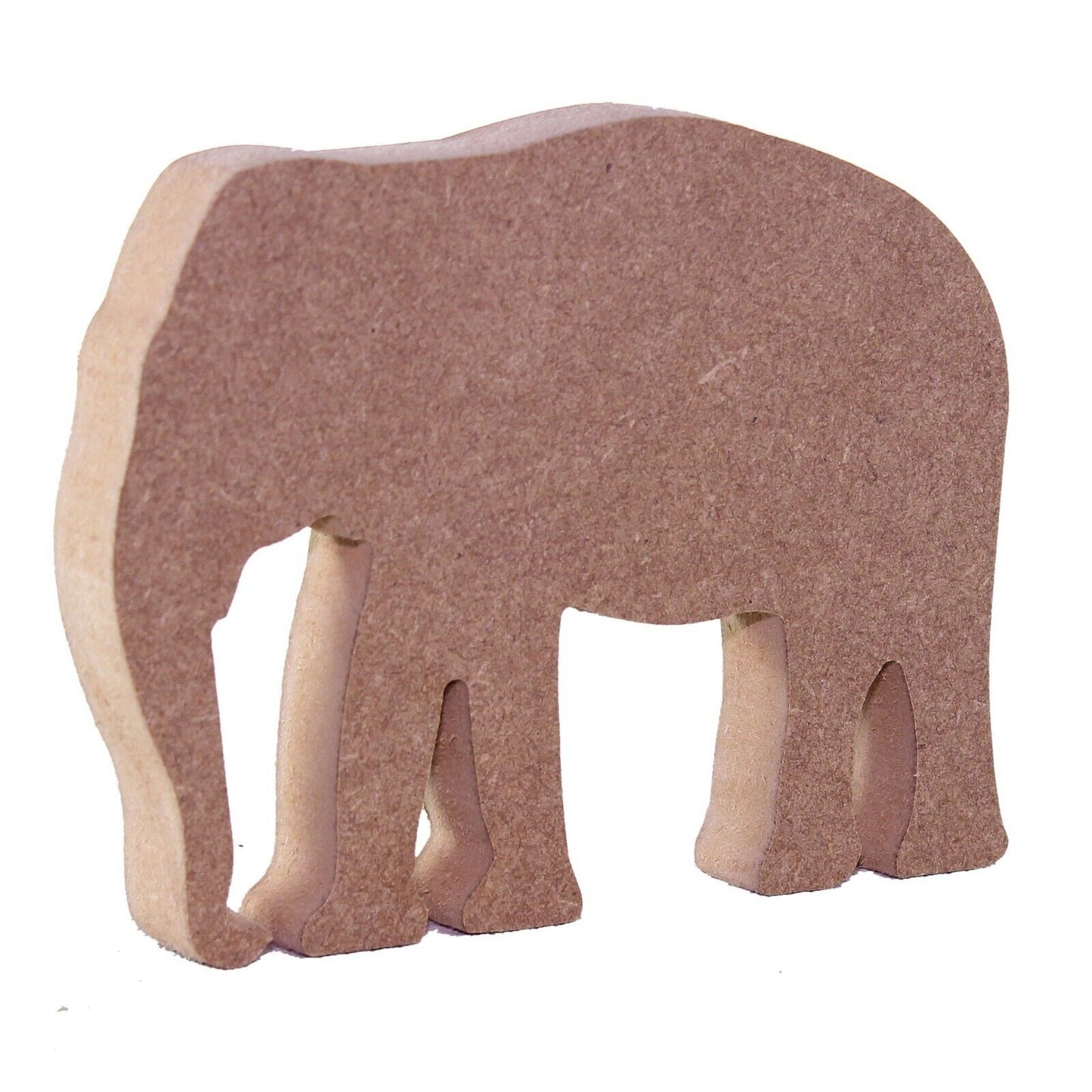 Free Standing 18mm MDF Elephant Craft Shape Various Sizes. Animal, Zoo, Safari
