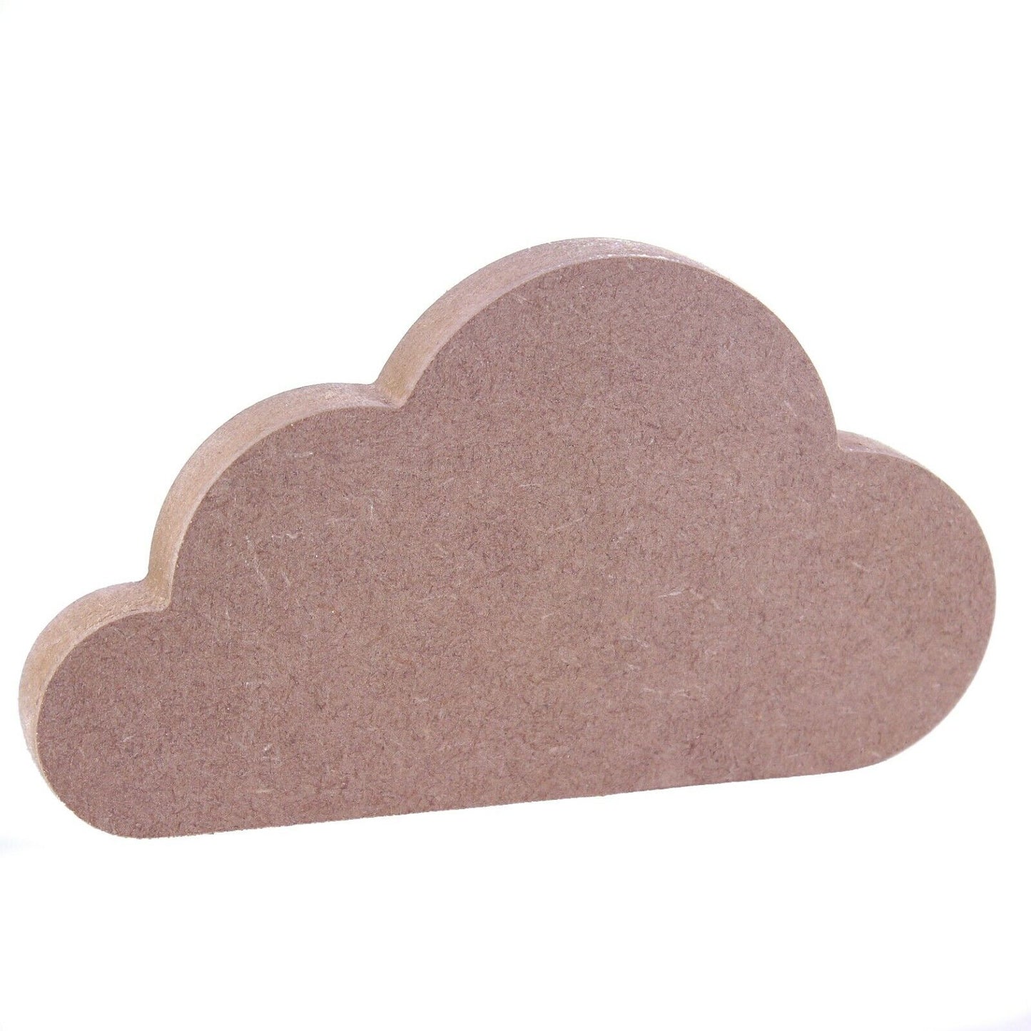 Cloud with Flat Bottom Craft Shape Free Standing 18mm MDF. 10cm to 30cm Sizes