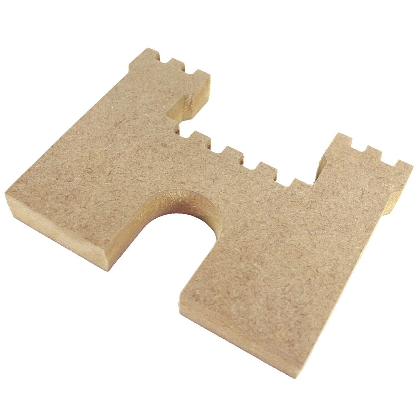 Free Standing 18mm MDF Castle with Door-Hole Craft Shape. 10cm to 30cm. Knight