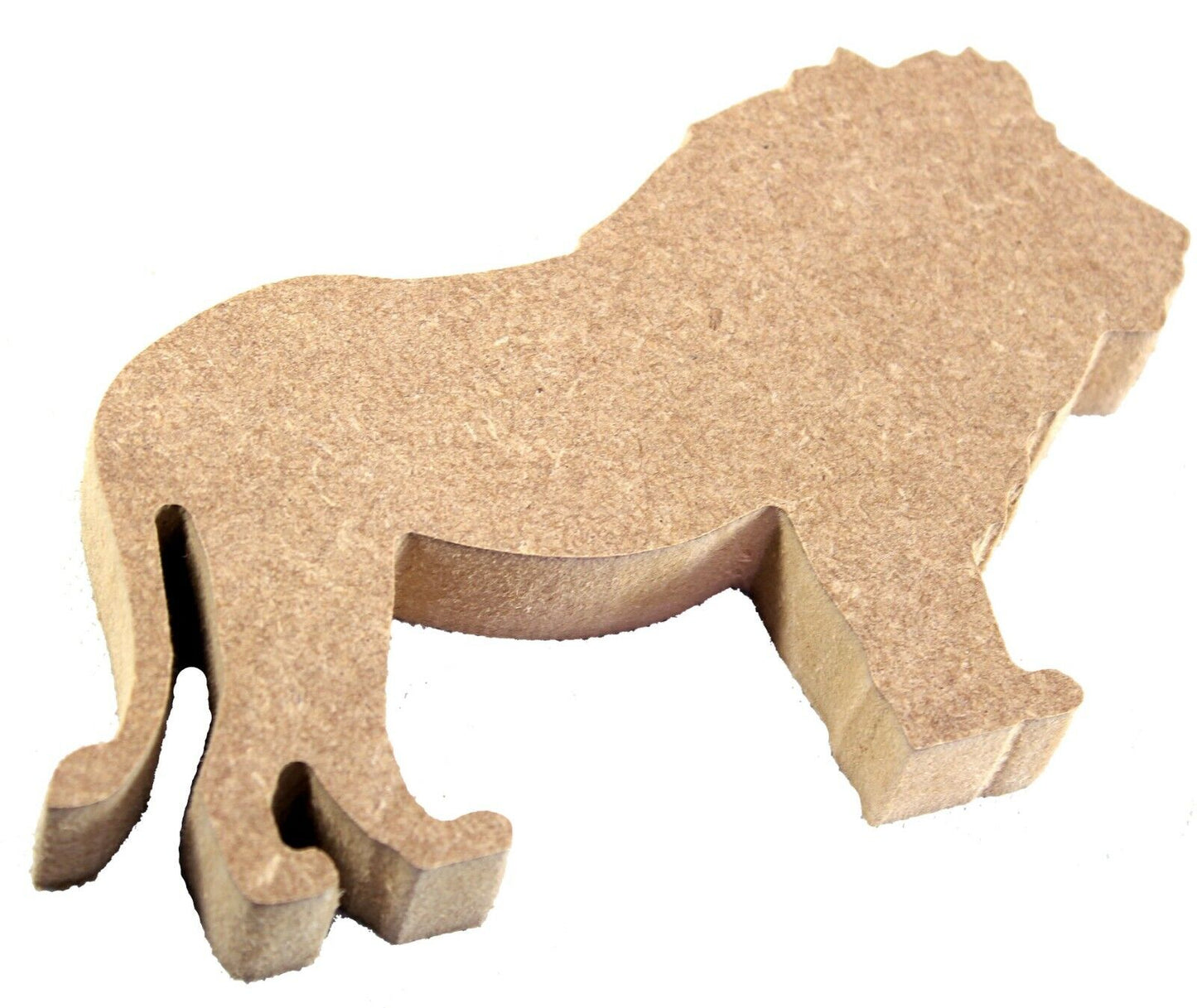 Free Standing 18mm MDF Lion Craft Shape. 15cm to 30cm Sizes. Safari, Africa,