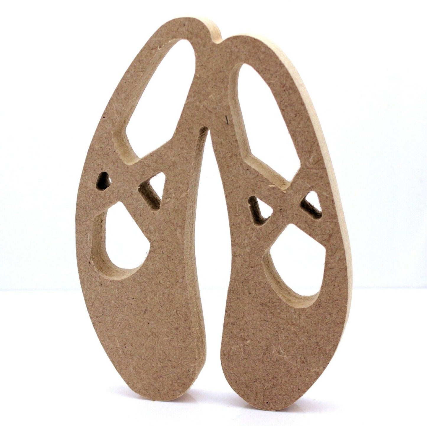 Free Standing 18mm MDF Ballet Shoes Craft Shape 15cm to 30cm. Dance Girls Decor