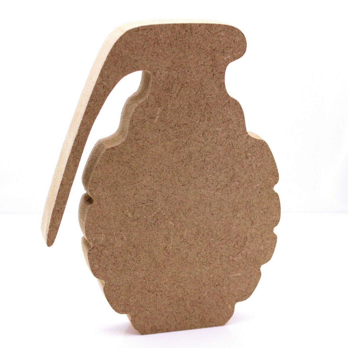 Free Standing 18mm MDF Grenade Craft Shape Various Sizes. Soldier, War, Army