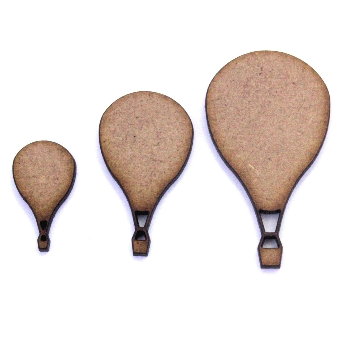 Air Balloon Craft Shapes. Various Sizes 20mm - 200mm. 2mm MDF Wood Laser Cut