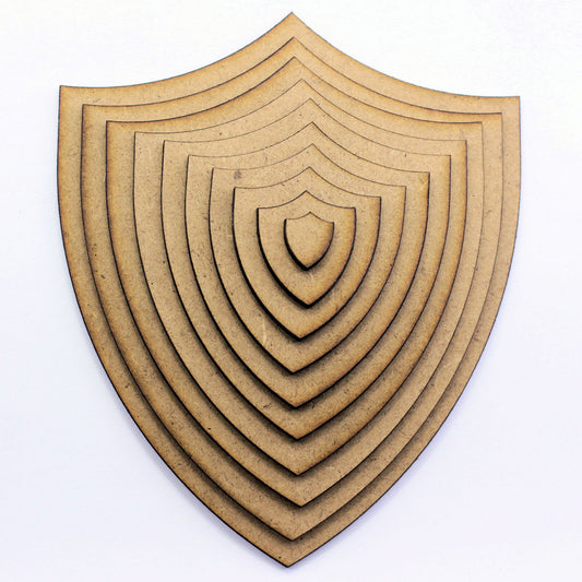 Medieval Shield Shapes. Medieval and Heraldry School Crafts, 2mm MDF Wood