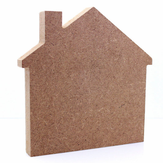 Free Standing 18mm MDF Blank House Craft Shape. 10cm to 30cm Size. Home, Family