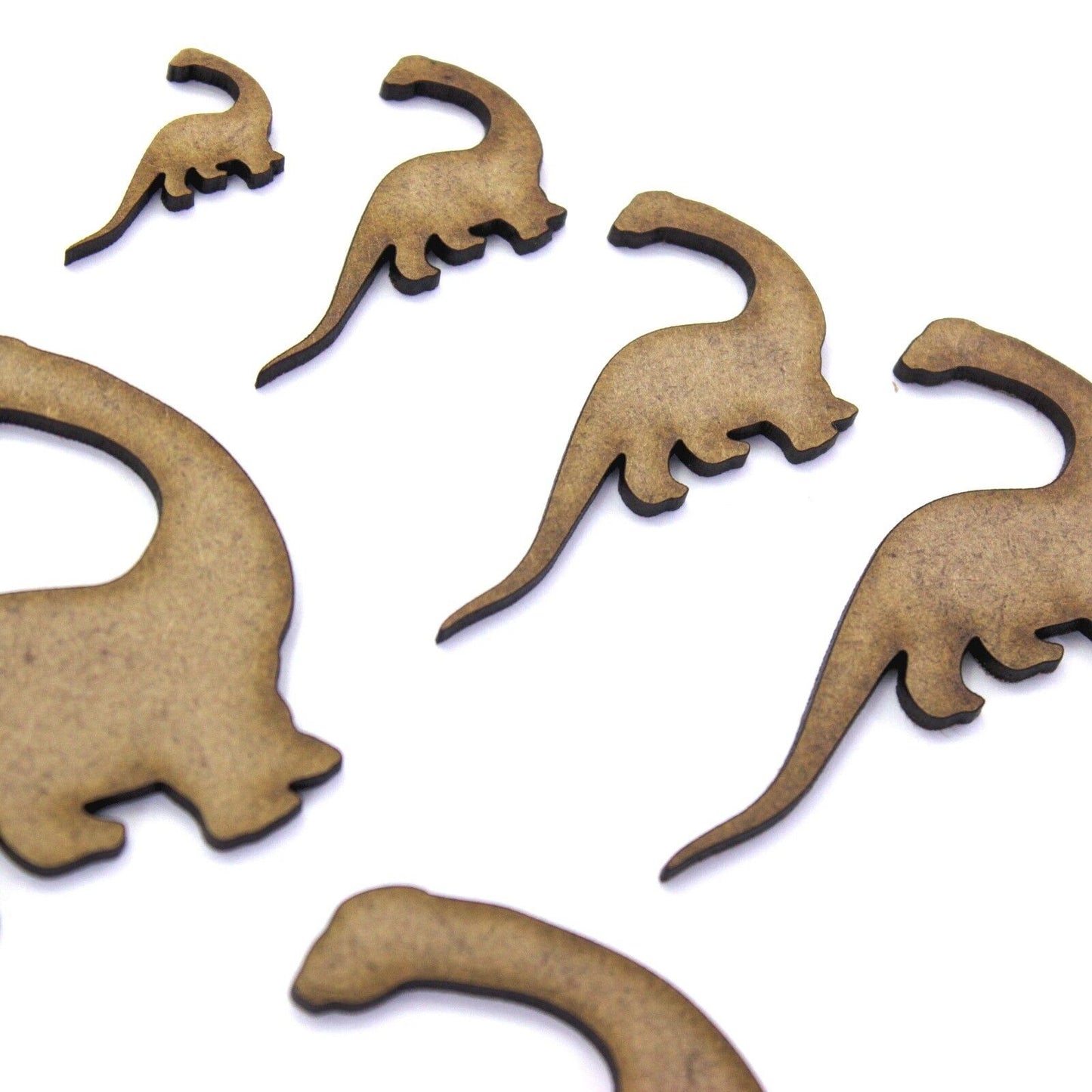 Brachiosaurus Dinosaur Craft Shape, Various Sizes, 2mm MDF Wood. Prehistoric