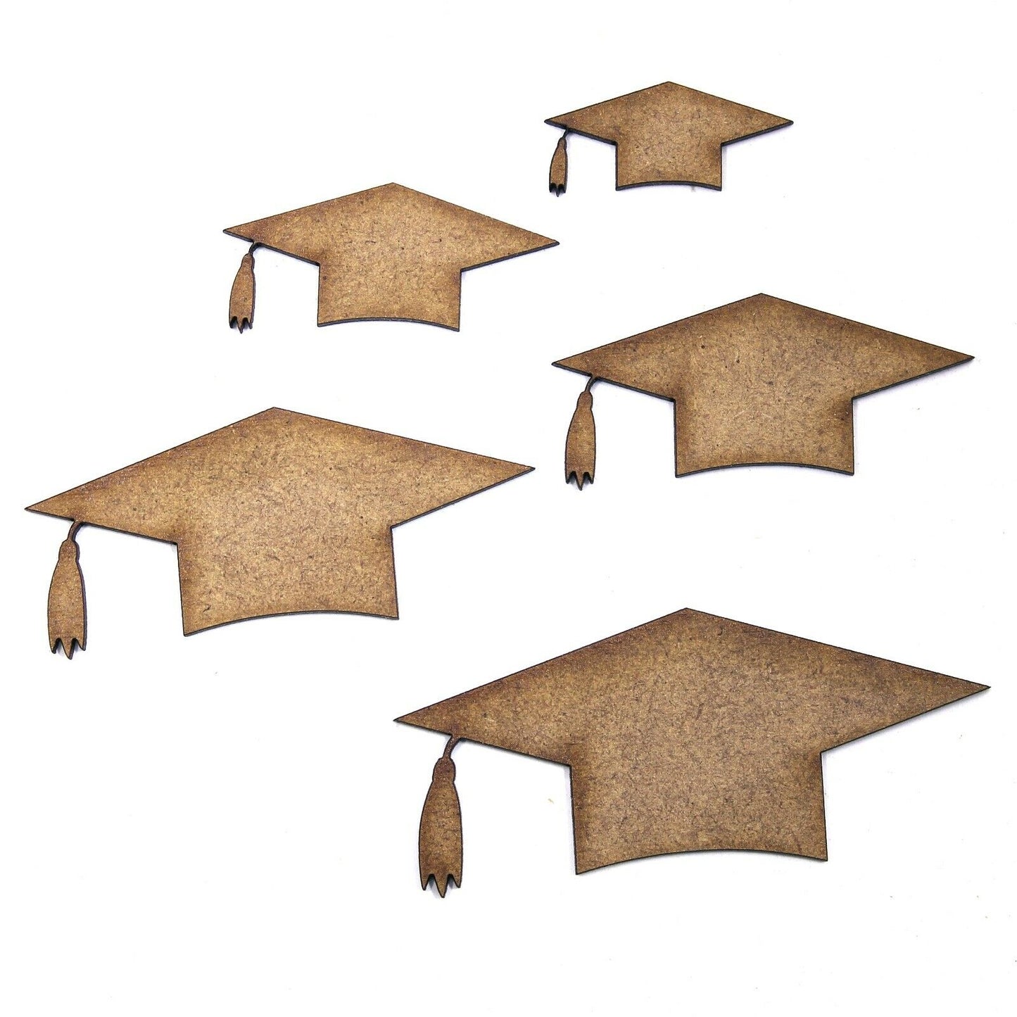 Mortarboard Craft Shape, Various Sizes, 2mm MDF Wood. 21st, Graduation Cap