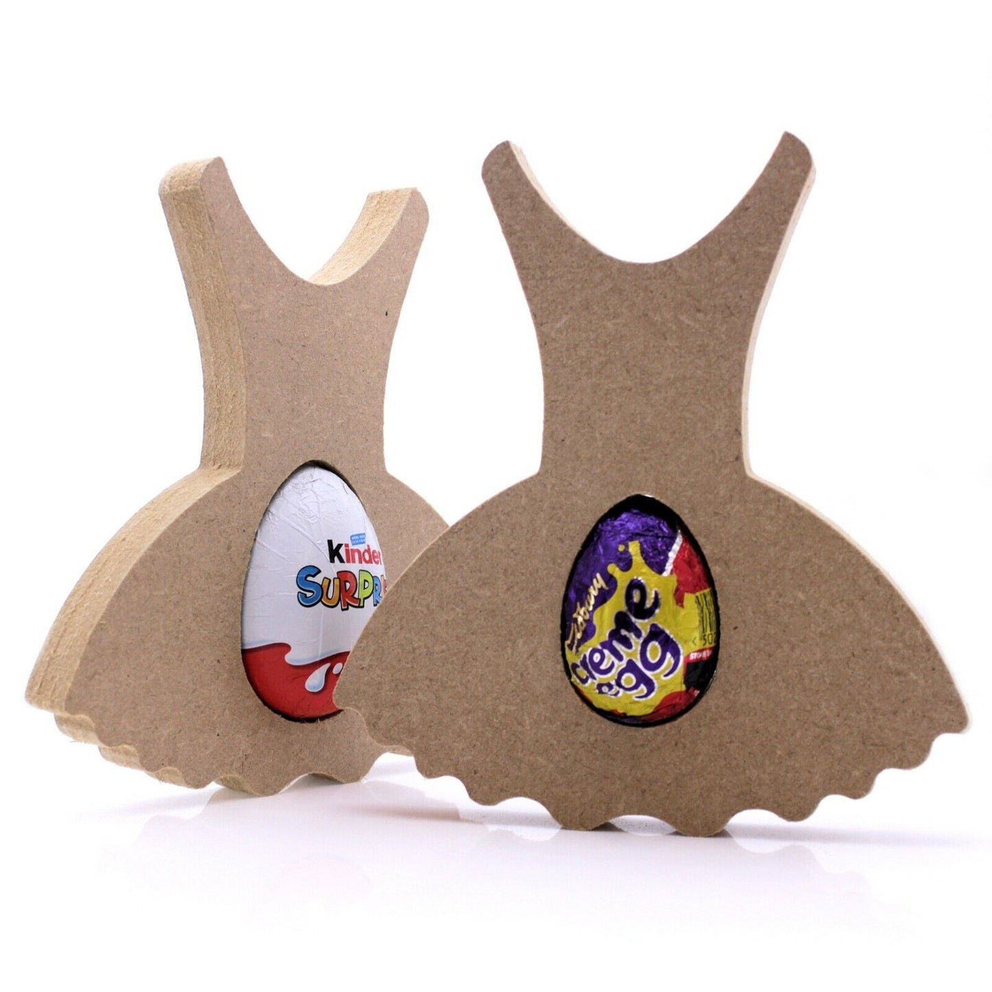 Free Standing 18mm MDF Tutu Egg Holder. Kinder Egg, Creme Egg. Dance, Ballet