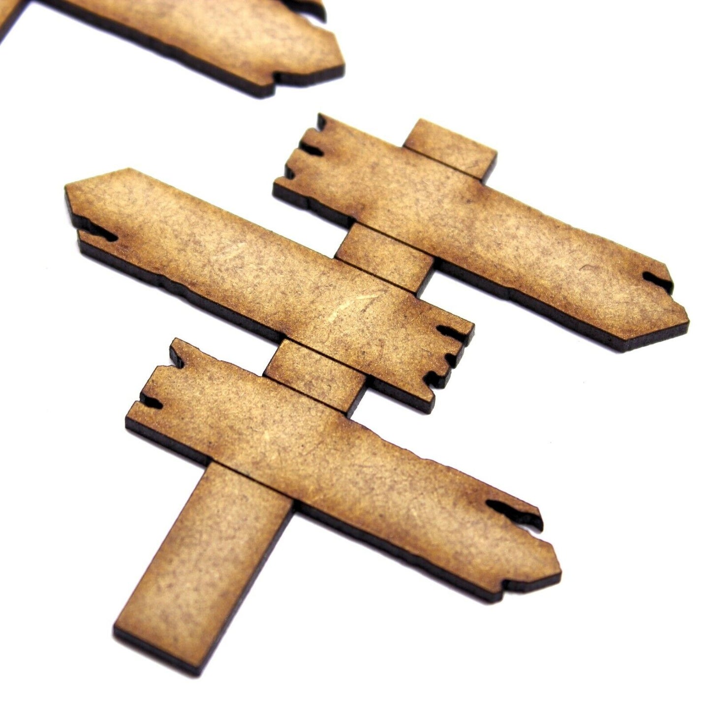 Aged Effect Signpost Craft Shape. 2mm MDF. Various Sizes. Sign Post, Fairy, Elf