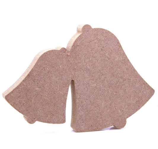 Free Standing 18mm MDF Bells Craft Shape Various Sizes. Christmas, Wedding
