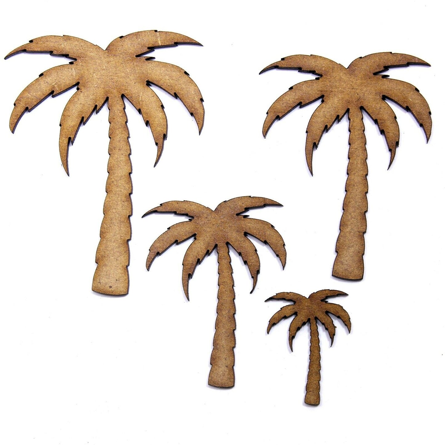 Palm Tree Craft Shape, Various Sizes, 2mm MDF Wood.