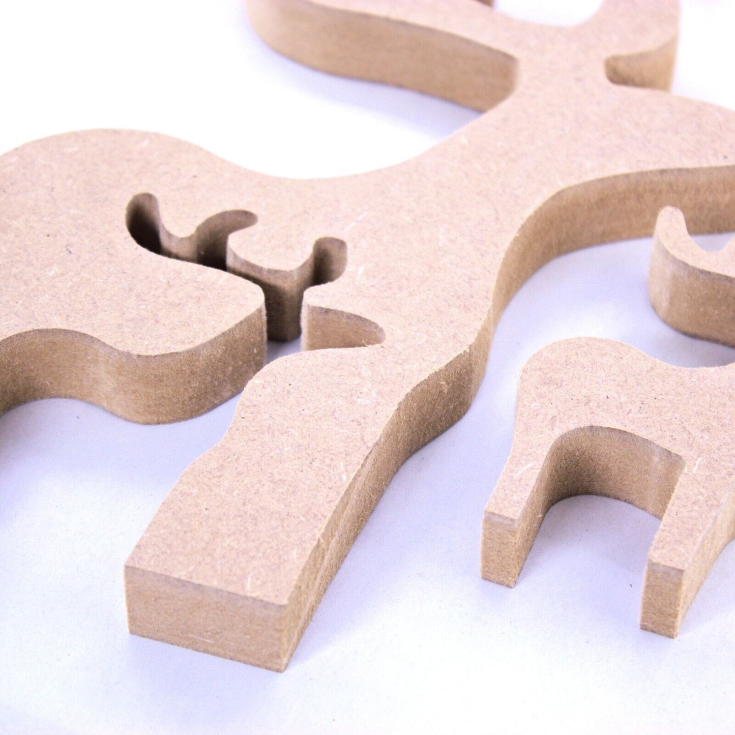 Free Standing 18mm Reindeer Slotting MDF Craft Shape 15cm to 30cm. Christmas