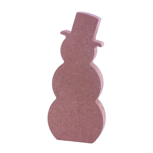 Free Standing 18mm MDF Armless Snowman Craft Shape Various Sizes. Christmas Snow