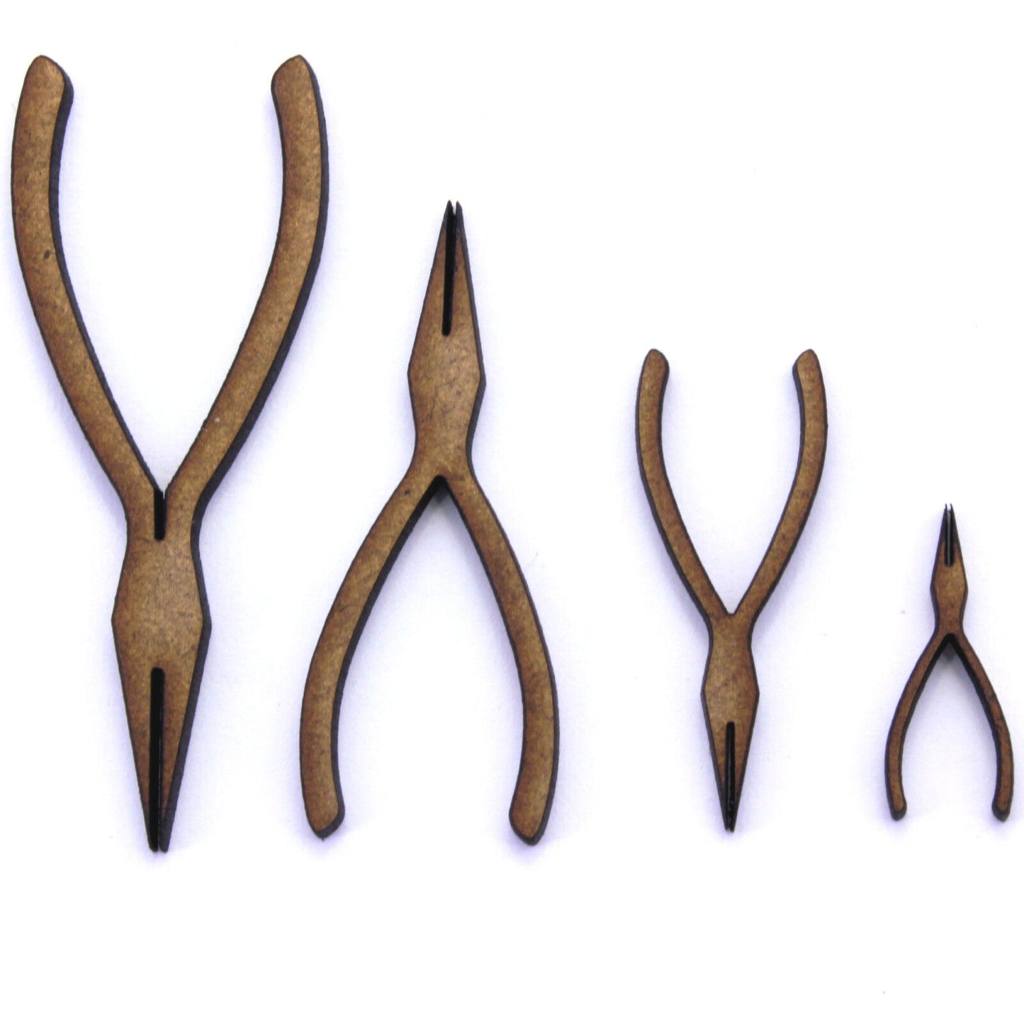 Long Nose Pliers Shape. Tool Craft Shapes, Embellishments, Decorations, 2mm MDF
