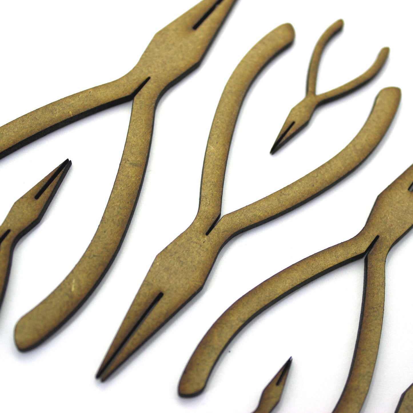 Long Nose Pliers Shape. Tool Craft Shapes, Embellishments, Decorations, 2mm MDF