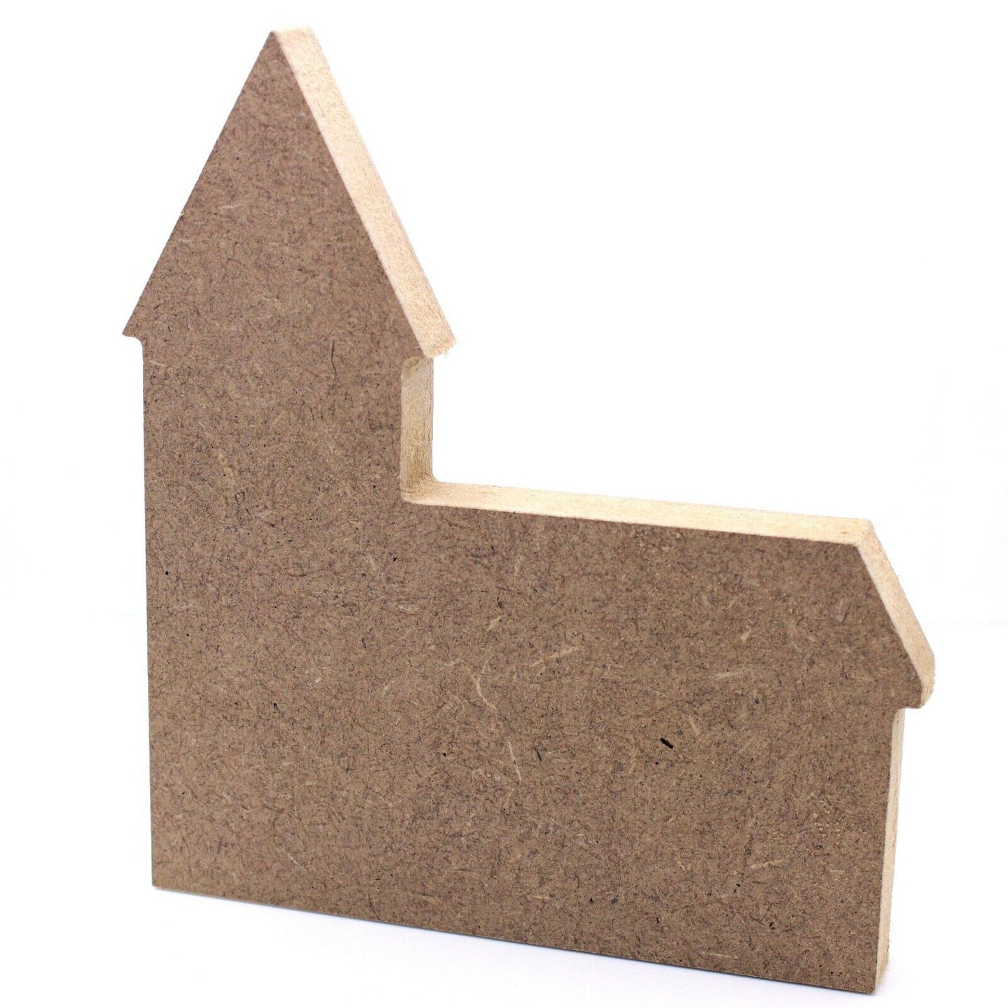 Free Standing 18mm MDF Church Craft Shape Various Sizes. Wedding, Chapel