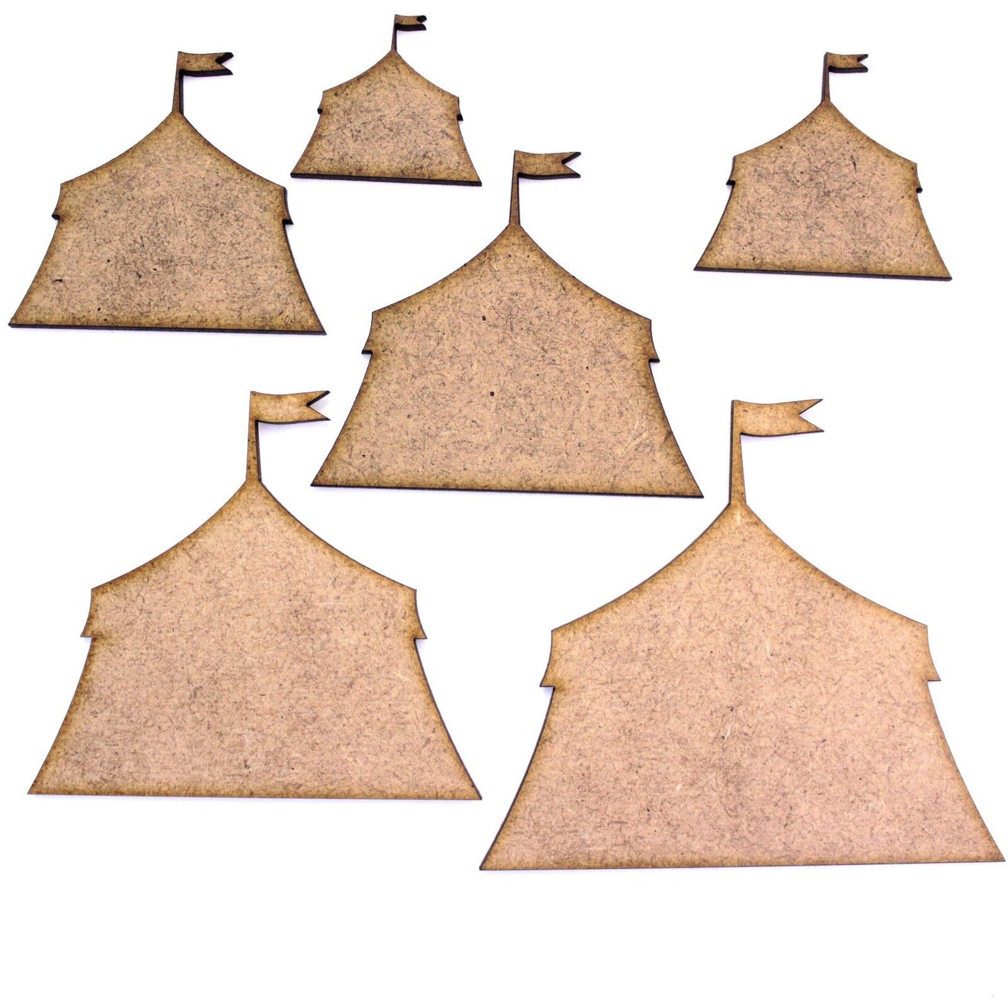Circus Tent Craft Shape, Various Sizes, 2mm MDF Wood. Big Top
