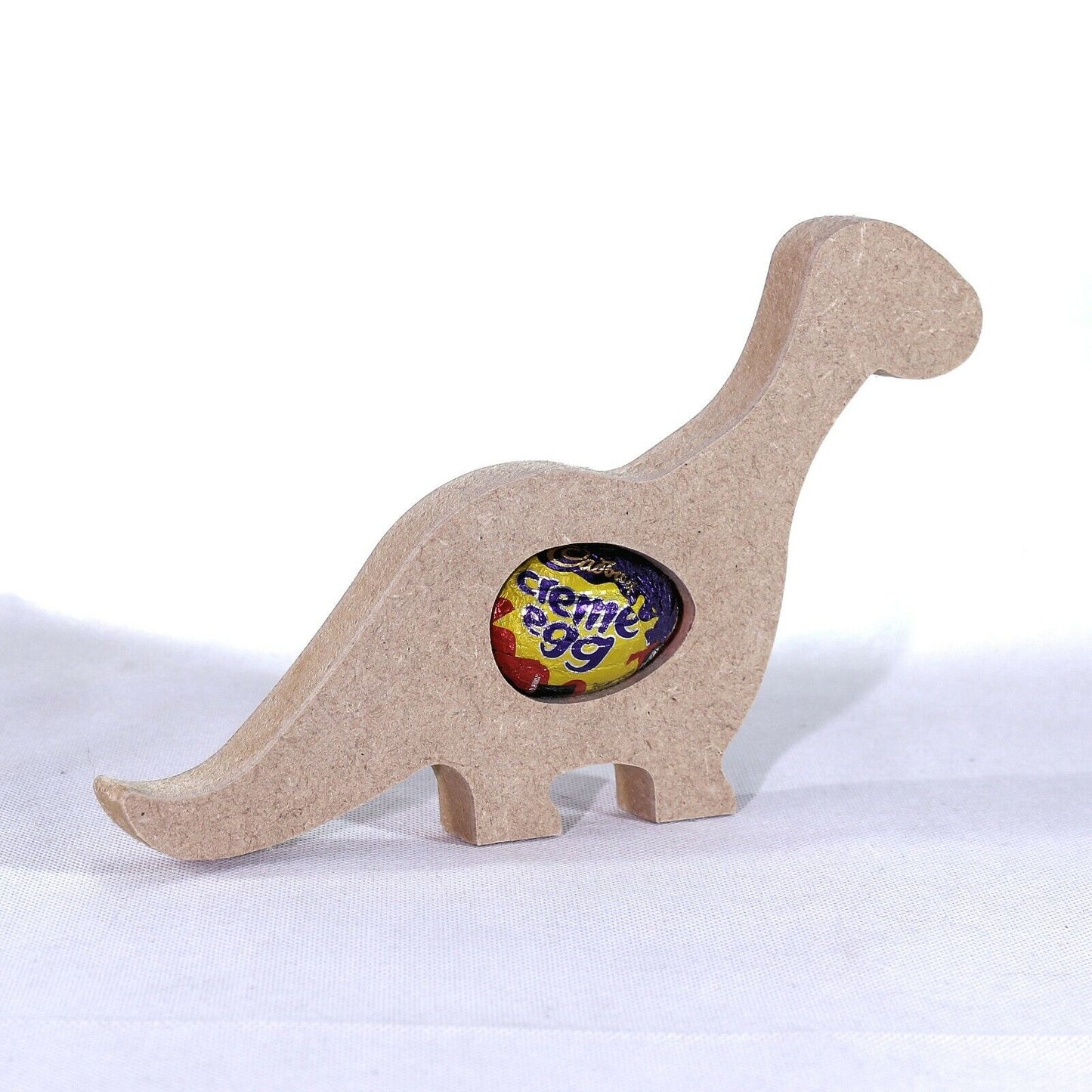 Free Standing 18mm MDF Dinosaur Egg Holder Shape. Kinder Egg, Creme Egg, Dino
