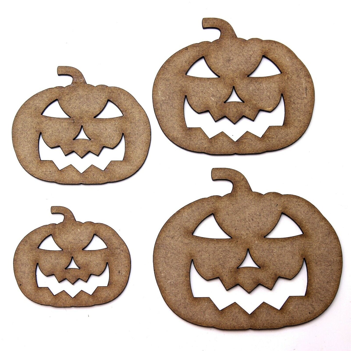 Pumpkin Craft Shape, 2mm MDF Wood. Halloween, Jack O Lantern. 5cm to 20cm.