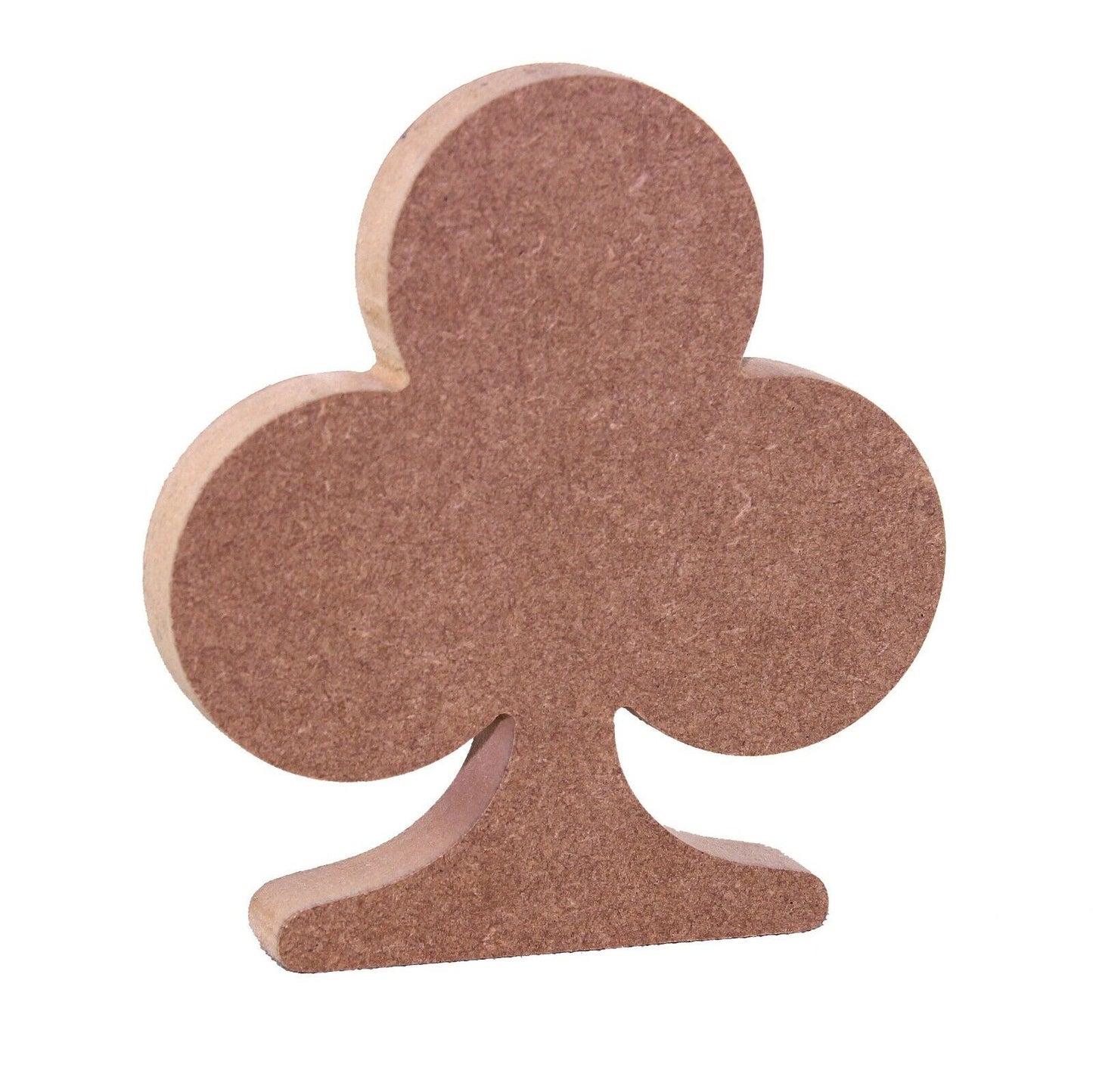 Free Standing 18mm MDF Club Symbol Craft Shape Various Sizes. Playing Card
