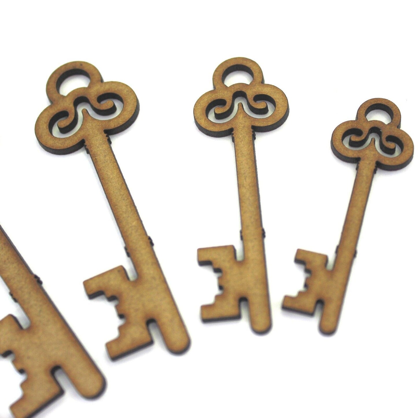 Key Craft Shape. Various Sizes 50mm - 200mm. 2mm MDF Wood. Santa Key, 21st Key