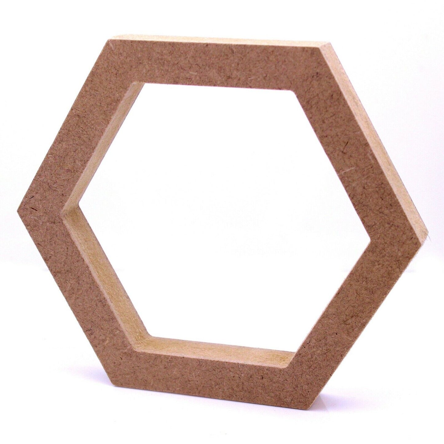 Free Standing 18mm MDF Hollow Hexagon Craft Shape 10cm to 30cm. Bee, Beehive