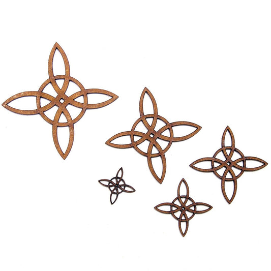 Witch's Knot Wicca Symbol Craft Shape Blank, Various Sizes, 2mm MDF Wood. Pagan
