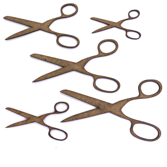 Scissors Craft Shape, Various Sizes, 2mm MDF Wood. Kitchen, Hair, School,scissor