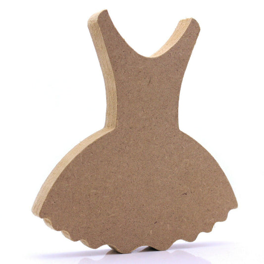 Free Standing 18mm MDF Tutu Craft Shape. 10cm to 30cm. Decor, Ballet, Ballerina