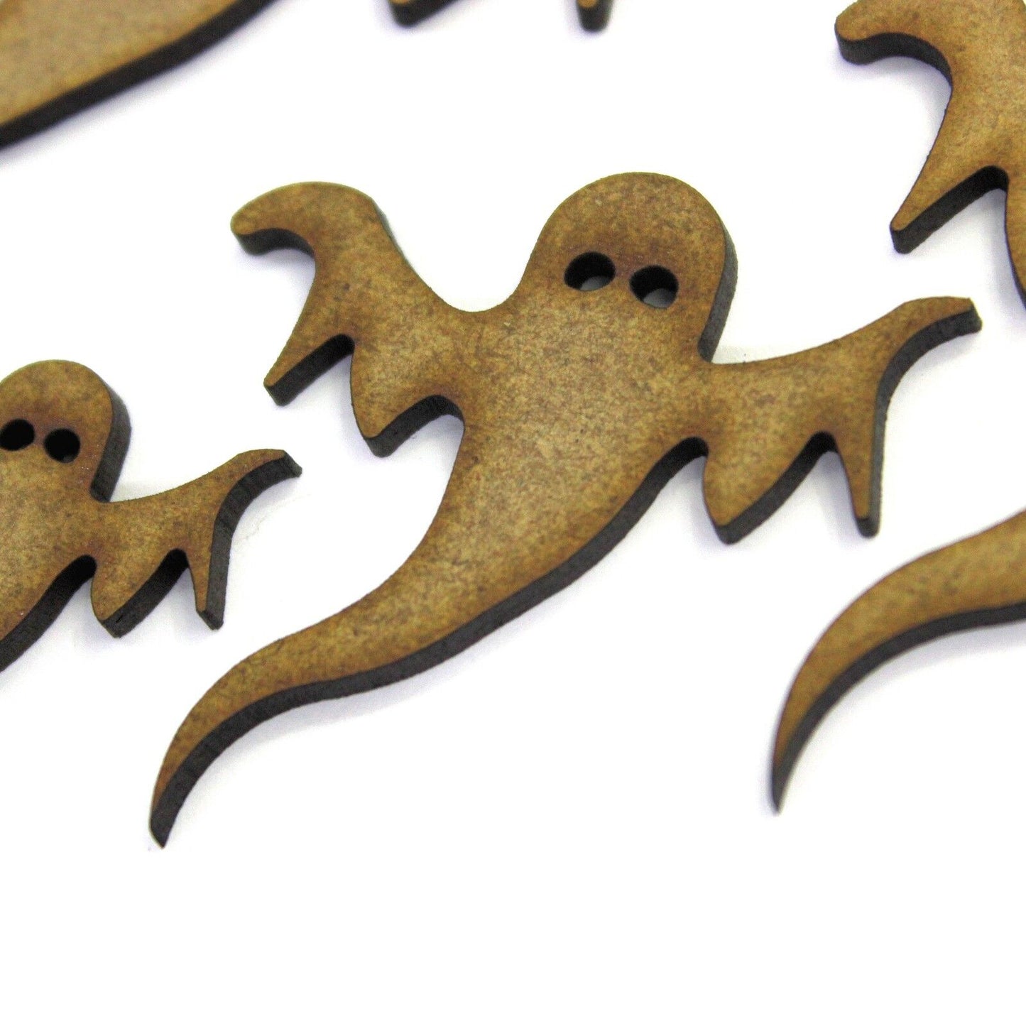 Ghost Craft Shapes, Embellishments, Tags, Decorations. 2mm MDF Wood, Halloween