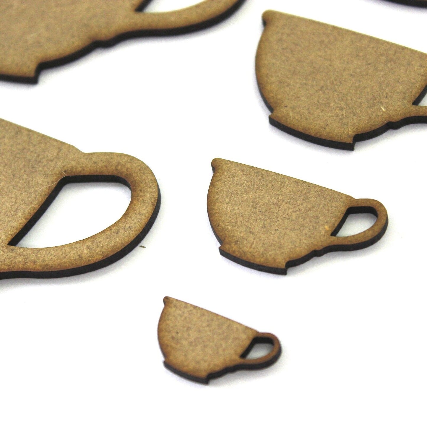 Teacup / Cup Craft Shape, Embellishments, Tags, Decorations. 2mm MDF Wood. Tea