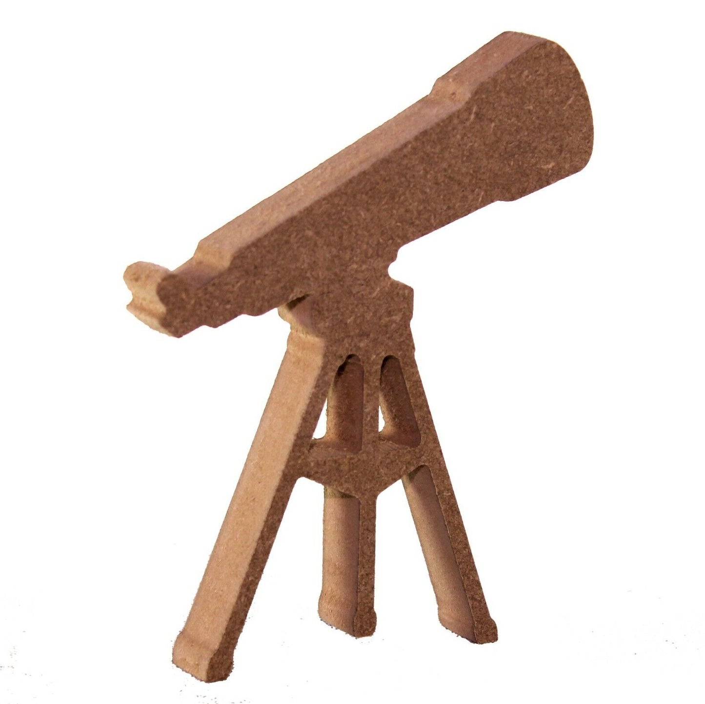 Free Standing 18mm MDF Telescope Craft Shape Various Sizes. Astronomy, space