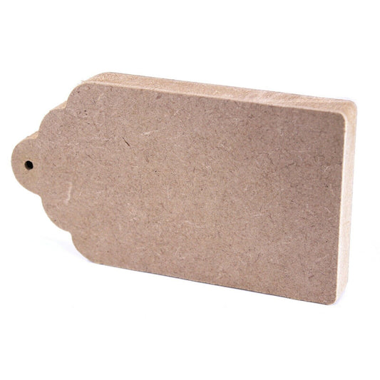 Free Standing 18mm MDF Gift Tag Craft Shape Various Sizes. Wedding, Birthday