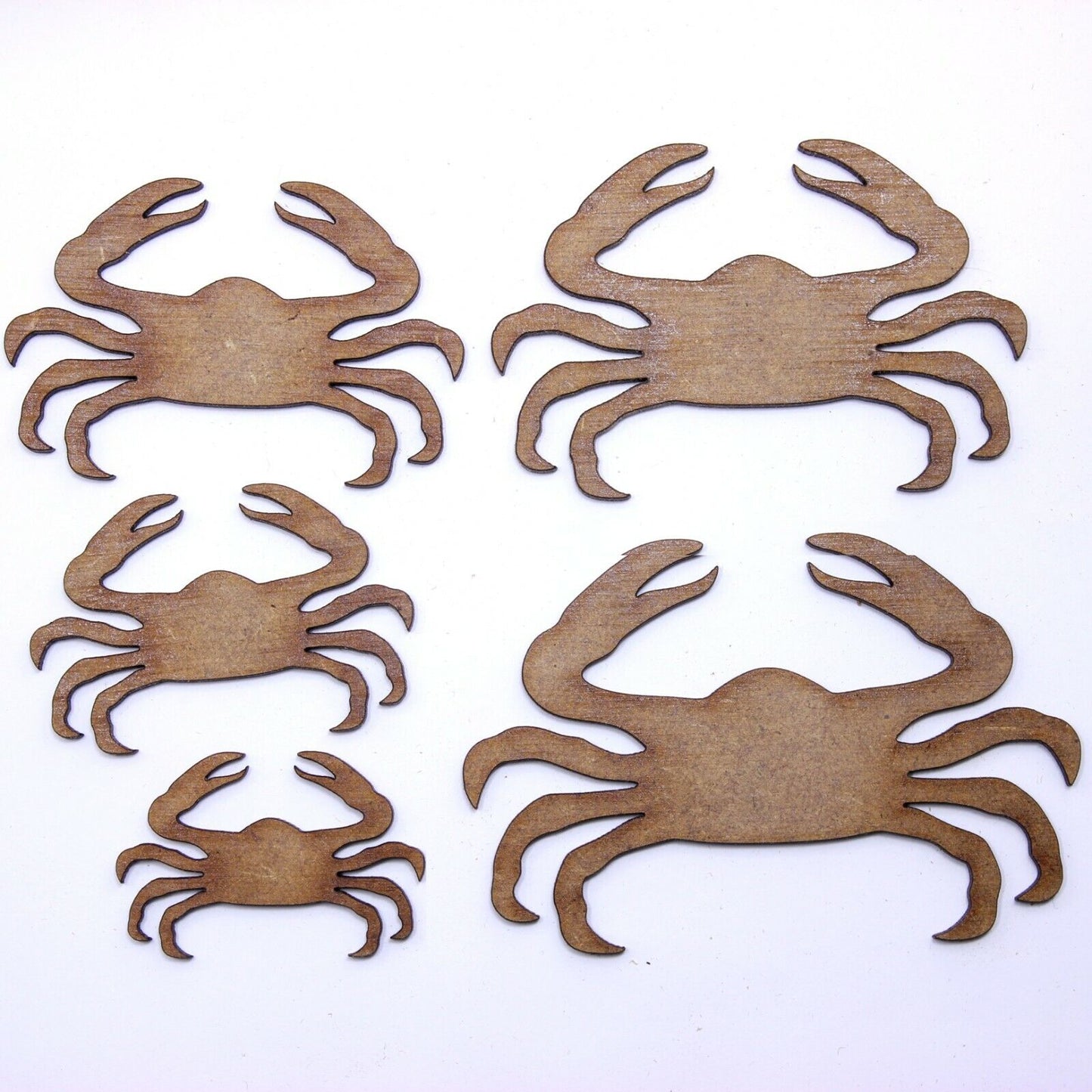 Crab Craft Shape, Various Sizes, 2mm MDF Wood. Seaside, Ocean, Sea, Beach