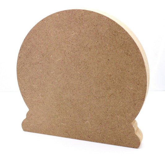 Free Standing 18mm MDF Snow Globe Craft Shape. 10cm to 30cm Sizes.