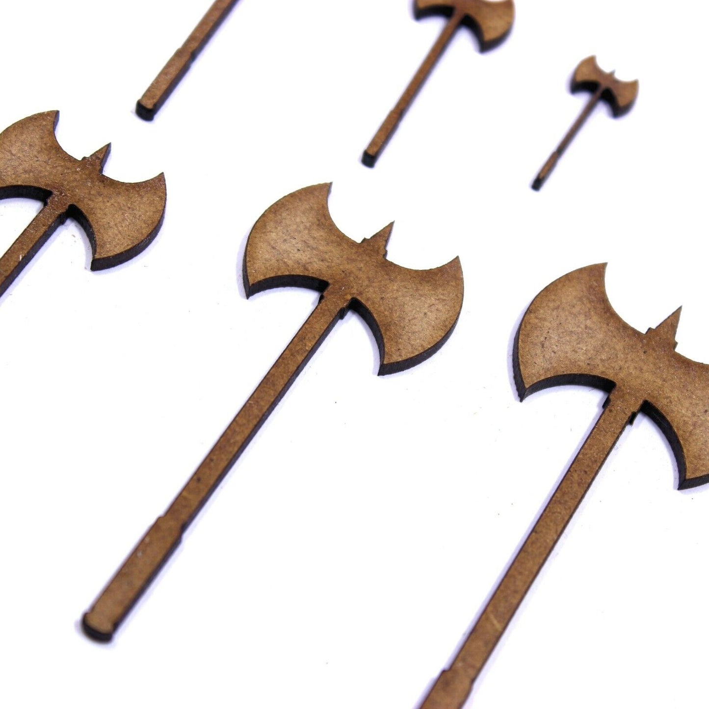 Medieval Axe Craft Shape, Various Sizes, 2mm MDF Wood. Battle, Knight, Castle
