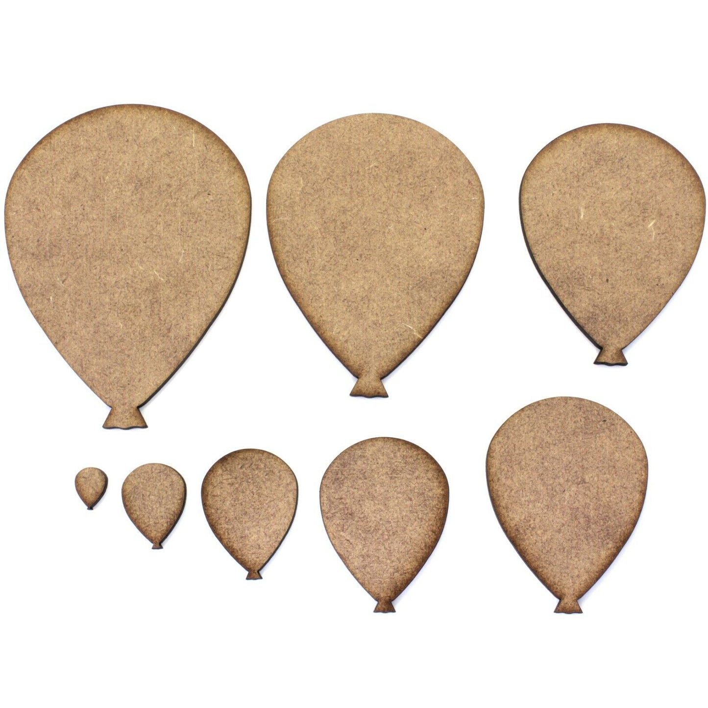 Party Balloon MDF Shapes 2mm MDF Wood Craft Shape.