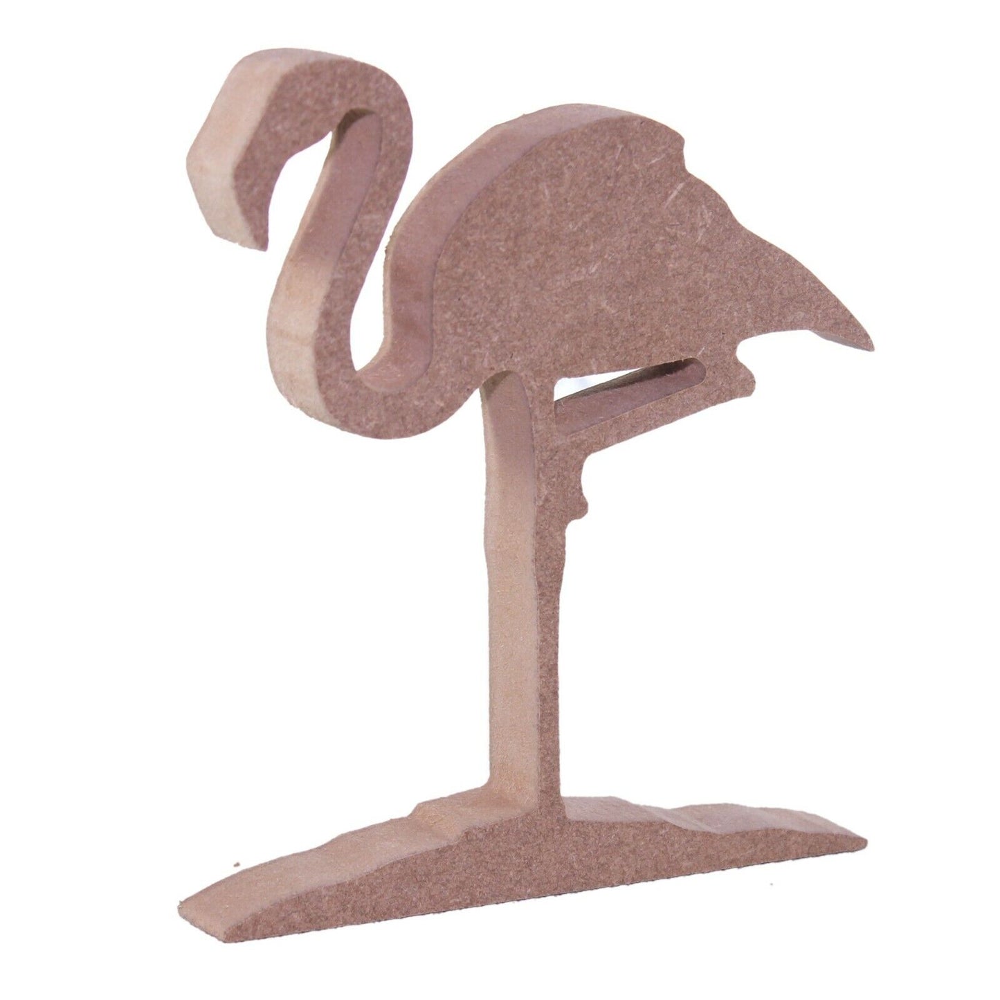 Free Standing 18mm MDF Flamingo Craft Shape Various Sizes.